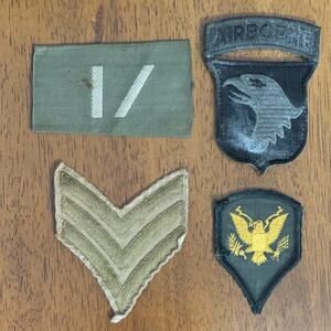 US Military Surplus Patches Unisex OS Multi Color 101st Airborne Specialist 4pc